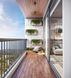 Balcony Image of 560 Sq.ft 1.5 BHK Apartment / Flat for sale in Kalpataru Parkcity, Thane West Thane for Rs. 11000000