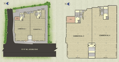 Image of 1091 Sq.ft 2 BHK Apartment / Flat for sale in Tirath Divine, Madhyamgram, Kolkata for Rs. 5300000