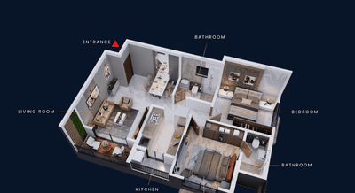 Image of 815 Sq.ft 2 BHK Apartment / Flat for sale in Aayush Aurum, Chembur, Mumbai for Rs. 25700000