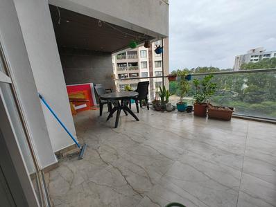 Balcony Image of 1600 Sq.ft 3 BHK Apartment / Flat for rent in Samnani Ishawar Prestige, Anandvalli Nashik for Rs. 40000