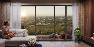 Balcony Image of 420 Sq.ft 1 BHK Apartment / Flat for sale in Agastya High Pavilion, Vikhroli East Mumbai for Rs. 10500000
