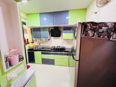 Kitchen Image of 1200 Sq.ft 2 BHK Apartment / Flat for rent in Rushabhdev Sharan Circle Homes, Zundal Ahmedabad for Rs. 28000