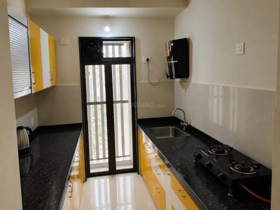 Kitchen Image of 612 Sq.ft 2 BHK Apartment / Flat for rent in Runwal My City, Usarghar Thane for Rs. 30000