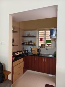 Kitchen Image of 595 Sq.ft 1 BHK Apartment / Flat for rent in Indira Nagar Bengaluru for Rs. 32000