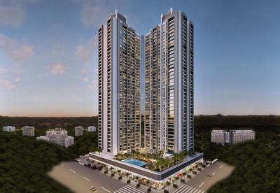 Image of 1050 Sq.ft 2 BHK Apartment / Flat for rent in Raymond Ten X Era Raymond Realty Tower A, Thane West, Thane for Rs. 39000