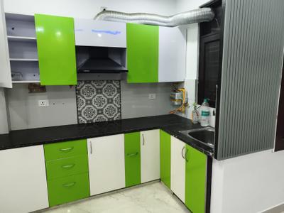 Kitchen Image of 1000 Sq.ft 2 BHK Builder Floor for rent in Indirapuram Ghaziabad for Rs. 22000