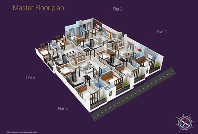 Image of 1100 Sq.ft 3 BHK Apartment / Flat for sale in Marathahalli, Bengaluru for Rs. 9646000