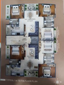 Image of 1651 Sq.ft 3 BHK Apartment / Flat for sale in Gokulpeth, Nagpur for Rs. 15600000