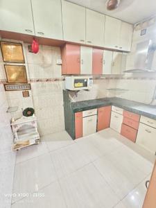 Kitchen Image of 900 Sq.ft 2 BHK Apartment / Flat for rent in Virat Tower, Kalwa Thane for Rs. 35000