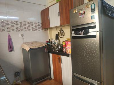 Kitchen Image of 600 Sq.ft 1 BHK Apartment / Flat for rent in Kalwa Thane for Rs. 20000