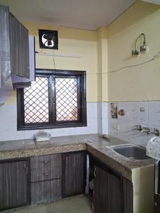 Kitchen Image of 500 Sq.ft 1 BHK Builder Floor for rent in Ranjeet Nagar New Delhi for Rs. 17000