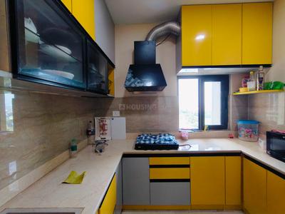 Kitchen Image of 1200 Sq.ft 3 BHK Apartment / Flat for sale in Unimark Lakewood Estate, New Garia Kolkata for Rs. 17500000
