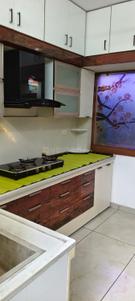 Kitchen Image of 661 Sq.ft 1 BHK Apartment / Flat for rent in Vijay Nagar Indore for Rs. 21000