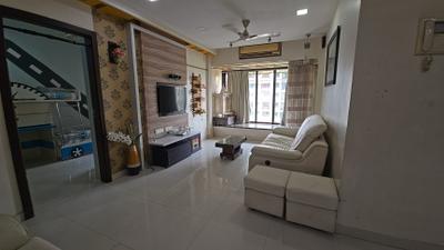 Living Room Image of 880 Sq.ft 3 BHK Apartment / Flat for rent in Gundecha Altura, Kanjurmarg West Mumbai for Rs. 80000
