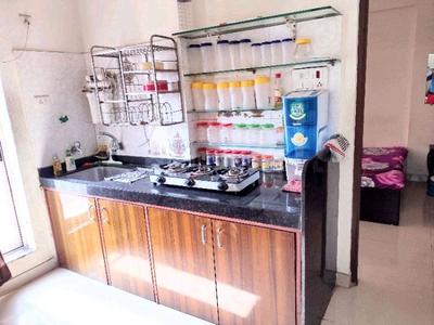 Kitchen Image of 680 Sq.ft 1 BHK Apartment / Flat for rent in Sunrise Glory, Shilphata Thane for Rs. 25000