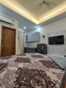 Bedroom Image of 300 Sq.ft 1 RK Builder Floor for rent in Sector 57 Gurgaon for Rs. 25000