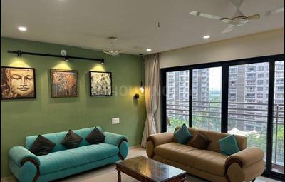 Hall Image of 1841 Sq.ft 3 BHK Apartment / Flat for rent in Avadh Carolina, Dumas Surat for Rs. 48000