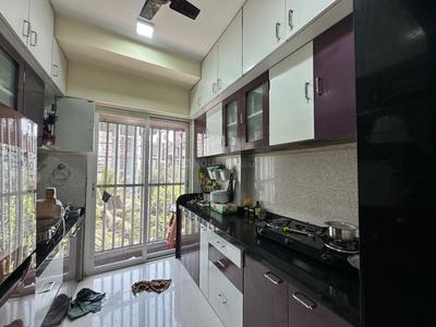 Kitchen Image of 767 Sq.ft 1 BHK Apartment / Flat for sale in The Evergreen Heights, Kalwa Thane for Rs. 8200000