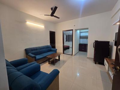 Hall Image of 756 Sq.ft 1 BHK Apartment / Flat for rent in Mahadevapura Bengaluru for Rs. 28000