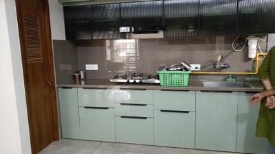 Kitchen Image of 1500 Sq.ft 3 BHK Apartment / Flat for sale in Saanidhya Aavkar Amore, Sargasan Gandhinagar for Rs. 10000000