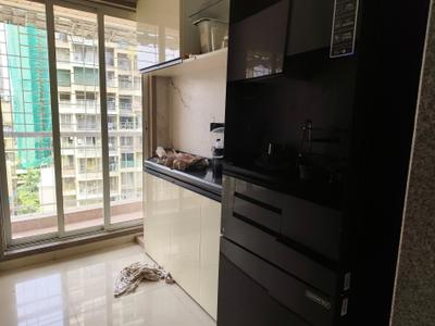 Kitchen Image of 770 Sq.ft 1 BHK Apartment / Flat for rent in Shagun Residency, Kalamboli Navi Mumbai for Rs. 18500