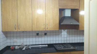 Kitchen Image of 2300 Sq.ft 3 BHK Apartment / Flat for rent in Unitech Uniworld City South, Sector 30 Gurgaon for Rs. 86000