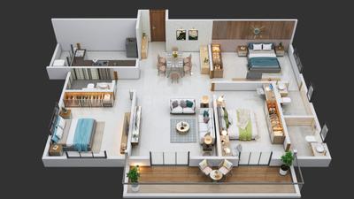 Image of 1960 Sq.ft 3 BHK Apartment / Flat for sale in Platinum Marvelle, Balewadi, Pune for Rs. 18500000