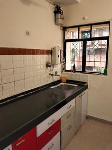 Kitchen Image of 610 Sq.ft 1 BHK Apartment / Flat for rent in Gala Highland Residency, Thane West Thane for Rs. 26000