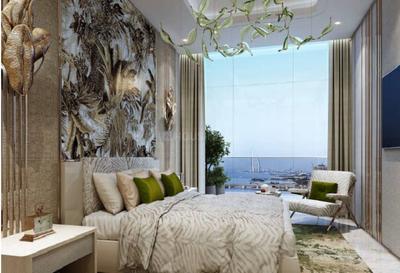 Bedroom Image of 818 Sq.ft 1 BHK Apartment / Flat for sale in Damac Bay s Edge by Damac Properties, Dubai Harbour Dubai for Rs. 88400000