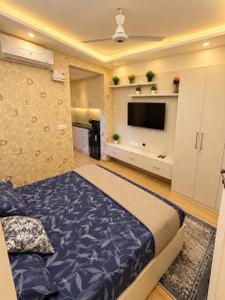 Bedroom Image of 960 Sq.ft 1 BHK Builder Floor for rent in Phi III Greater Noida for Rs. 19500