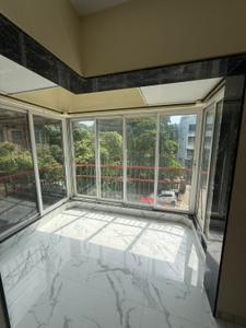 Balcony Image of 600 Sq.ft 1 BHK Apartment / Flat for rent in Ravi Olympus Tower, Mahim Mumbai for Rs. 70001