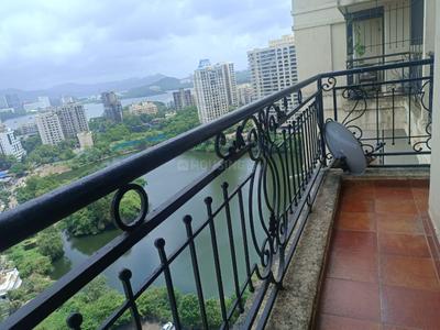 Balcony Image of 1250 Sq.ft 3 BHK Apartment / Flat for sale in Supreme Lake Primrose, Powai Mumbai for Rs. 35500000