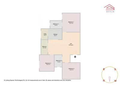 Image of 1362 Sq.ft 3 BHK Apartment / Flat for sale in Brigade Calista by Brigade Enterprises Ltd, Budigere Cross, Bengaluru for Rs. 19900000