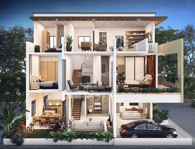 Image of 2209 Sq.ft 3 BHK Villa for sale in Shriram Chirping Grove 1, Harlur, Bengaluru for Rs. 19300000