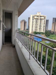 Balcony Image of 2200 Sq.ft 3 BHK Apartment / Flat for rent in Unitech Uniworld City, New Town Kolkata for Rs. 46000