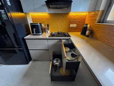 Kitchen Image of 550 Sq.ft 1 BHK Apartment / Flat for rent in Hiranandani Estate Thane for Rs. 45000