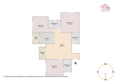 Image of 1295 Sq.ft 3 BHK Apartment / Flat for sale in Bommasandra, Bengaluru for Rs. 13300000