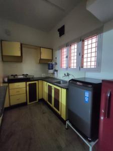 Kitchen Image of 700 Sq.ft 1 BHK Builder Floor for rent in Indira Nagar Bengaluru for Rs. 35000