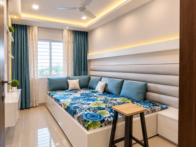 Image of 2200 Sq.ft 3 BHK Apartment / Flat for rent in Gnext Sahil Siddhivinayak Tower, Bhicholi Mardana, Indore for Rs. 45000