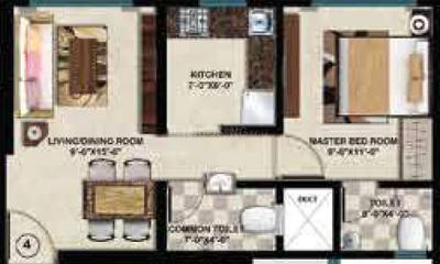 Image of 501 Sq.ft 1 BHK Apartment / Flat for sale in Vinayak Heights Phase 1, Ghatkopar East, Mumbai for Rs. 9900000