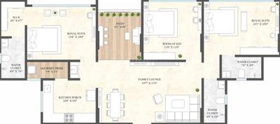 Image of 1635 Sq.ft 3 BHK Apartment / Flat for sale in Excellaa Virtu, Pimple Nilakh, Pune for Rs. 14800000