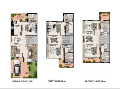 Image of 2400 Sq.ft 4 BHK Villa for sale in Indus Palm Drive, Ghukna, Ghaziabad for Rs. 31000000
