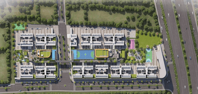 Image of 1144 Sq.ft 3 BHK Apartment / Flat for sale in My Home Sanctuary Phase I, Mamurdi, Pune for Rs. 7000000