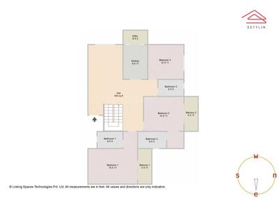 Image of 1674 Sq.ft 3 BHK Apartment / Flat for sale in Definer Kingdom by DeFiner Group, Budigere Cross, Bengaluru for Rs. 14000000