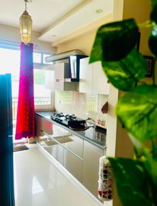 Kitchen Image of 1800 Sq.ft 3 BHK Apartment / Flat for sale in Skylar Homes, Nabha Zirakpur for Rs. 12500000