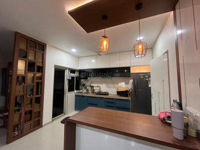 Kitchen Image of 1850 Sq.ft 3 BHK Apartment / Flat for rent in Adani The Meadows, Shantigram Ahmedabad for Rs. 50000