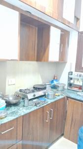 Kitchen Image of 830 Sq.ft 2 BHK Apartment / Flat for rent in Horizon Navjeevan, Kargaina Bareilly for Rs. 9000
