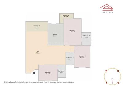Image of 1728 Sq.ft 3 BHK Apartment / Flat for sale in Aratt Requizza by Aratt, Electronic City, Bengaluru for Rs. 17000000
