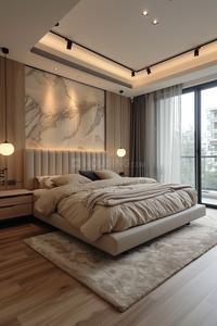 Bedroom Image of 2115 Sq.ft 3 BHK Apartment / Flat for sale in Gala Aria, South Bopal Ahmedabad for Rs. 14500000