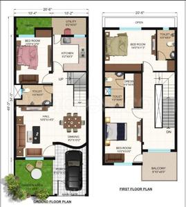 Image of 1400 Sq.ft 3 BHK Independent House for sale in Gulmohar Greens, Doma-1, Raipur for Rs. 4815000